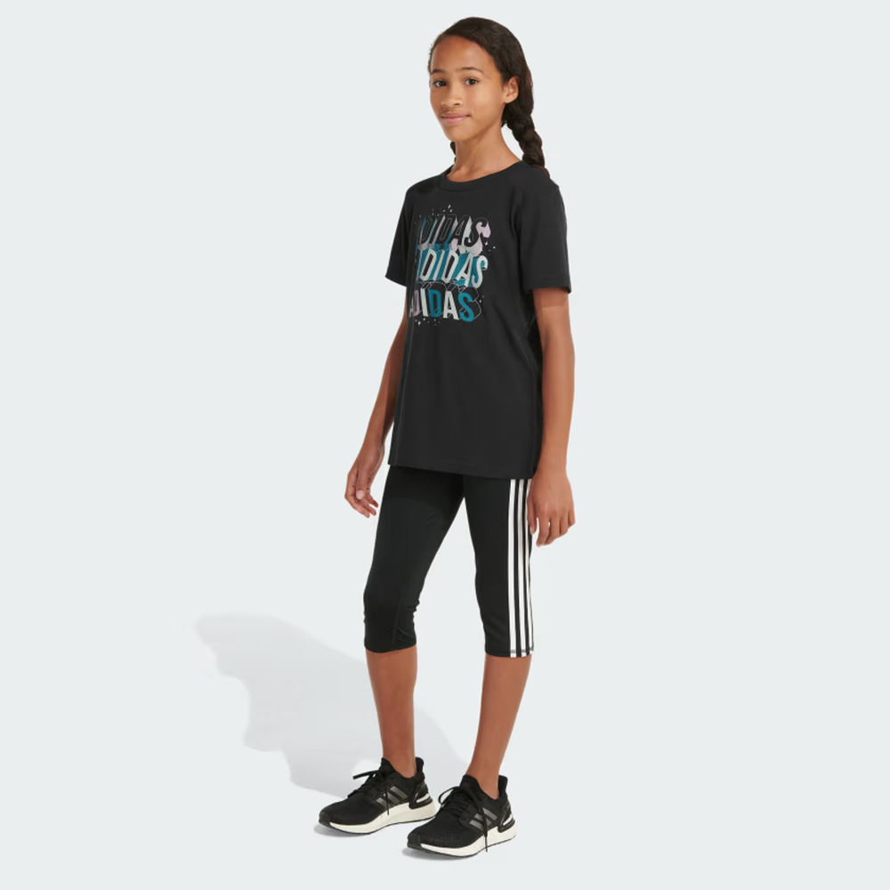 Adidas Kids Short Sleeve Regular Fit Tee Size L - Picture 5 of 6